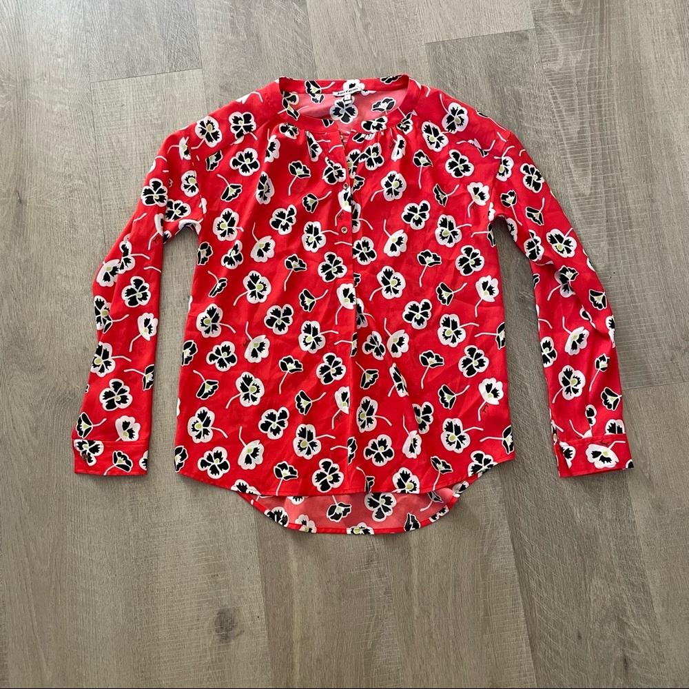 Juicy Couture Floral Blouse size S LIKE NEW